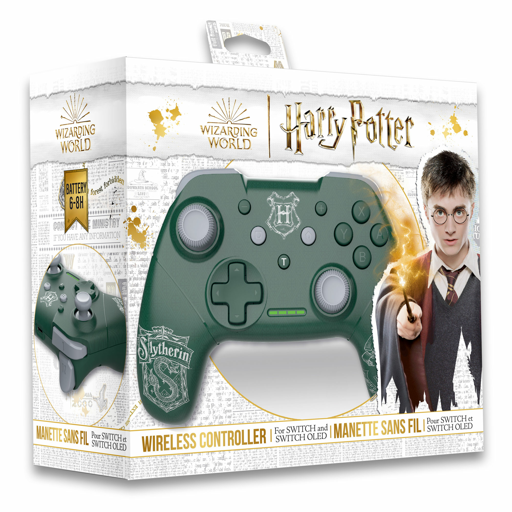 Harry Potter Manette Sans Fil : Serpentard - Switch - Switch OLED