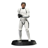 Star wars episode iv statuette milestones 1/6 han solo (stormtrooper disguise) 40th anniversary exclusive 30 cm