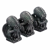 Cthulhu figurine three wise cthulhu 7 cm