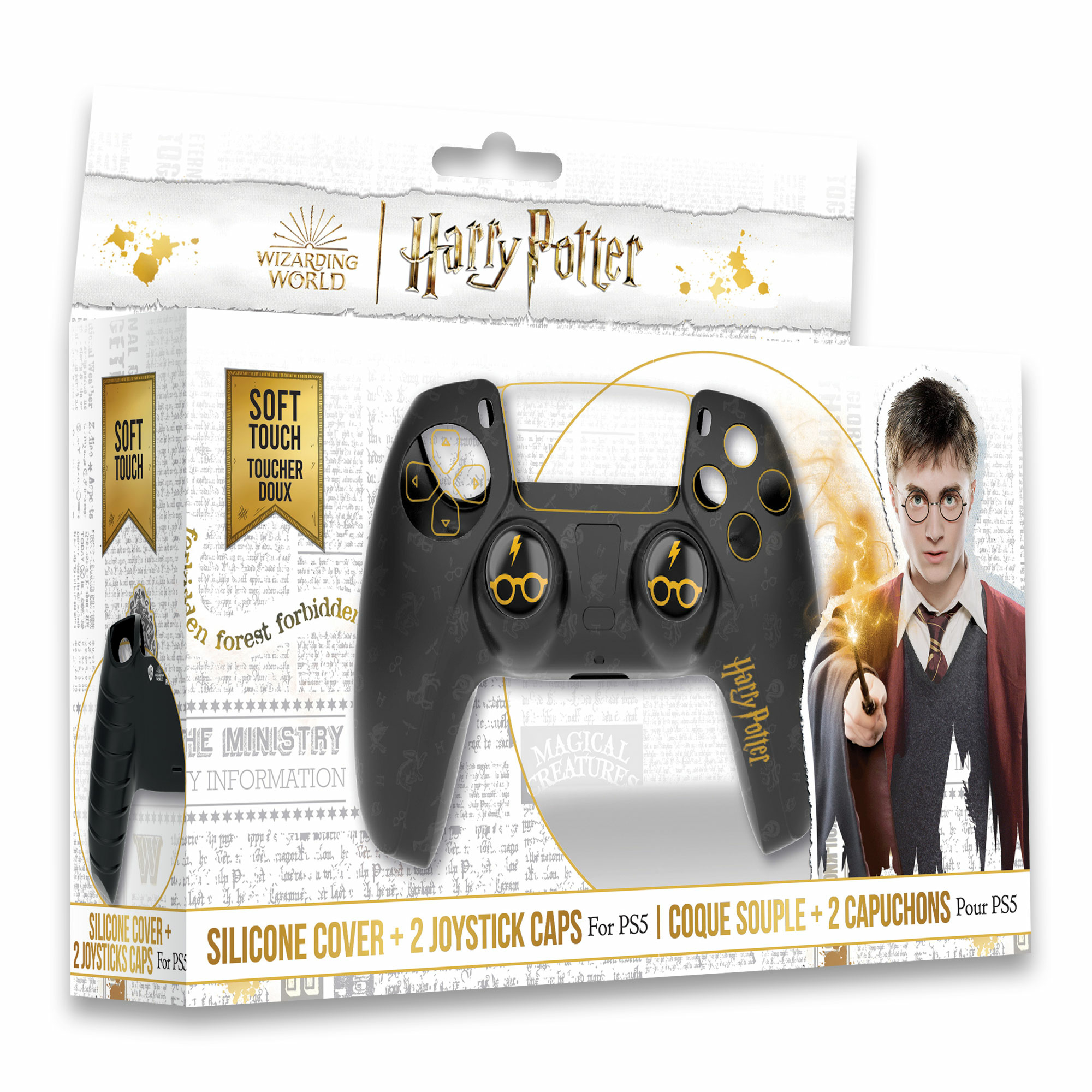 Coque Silicone + Grip pour Manette Harry Potter - PS5