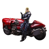 Final fantasy vii remake play arts kai figurine et véhicule roche & bike