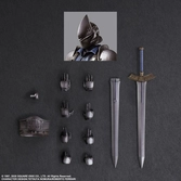 Final fantasy vii remake play arts kai figurine et véhicule roche & bike