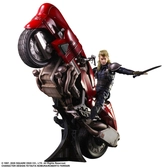 Final fantasy vii remake play arts kai figurine et véhicule roche & bike