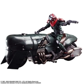 Final fantasy vii remake play arts kai figurine et véhicule shinra elite security officer & bike