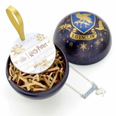 Harry potter - boule de noël cadeau - collier serdaigle