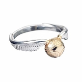 Harry potter - vif d'or - bague en argent (l)