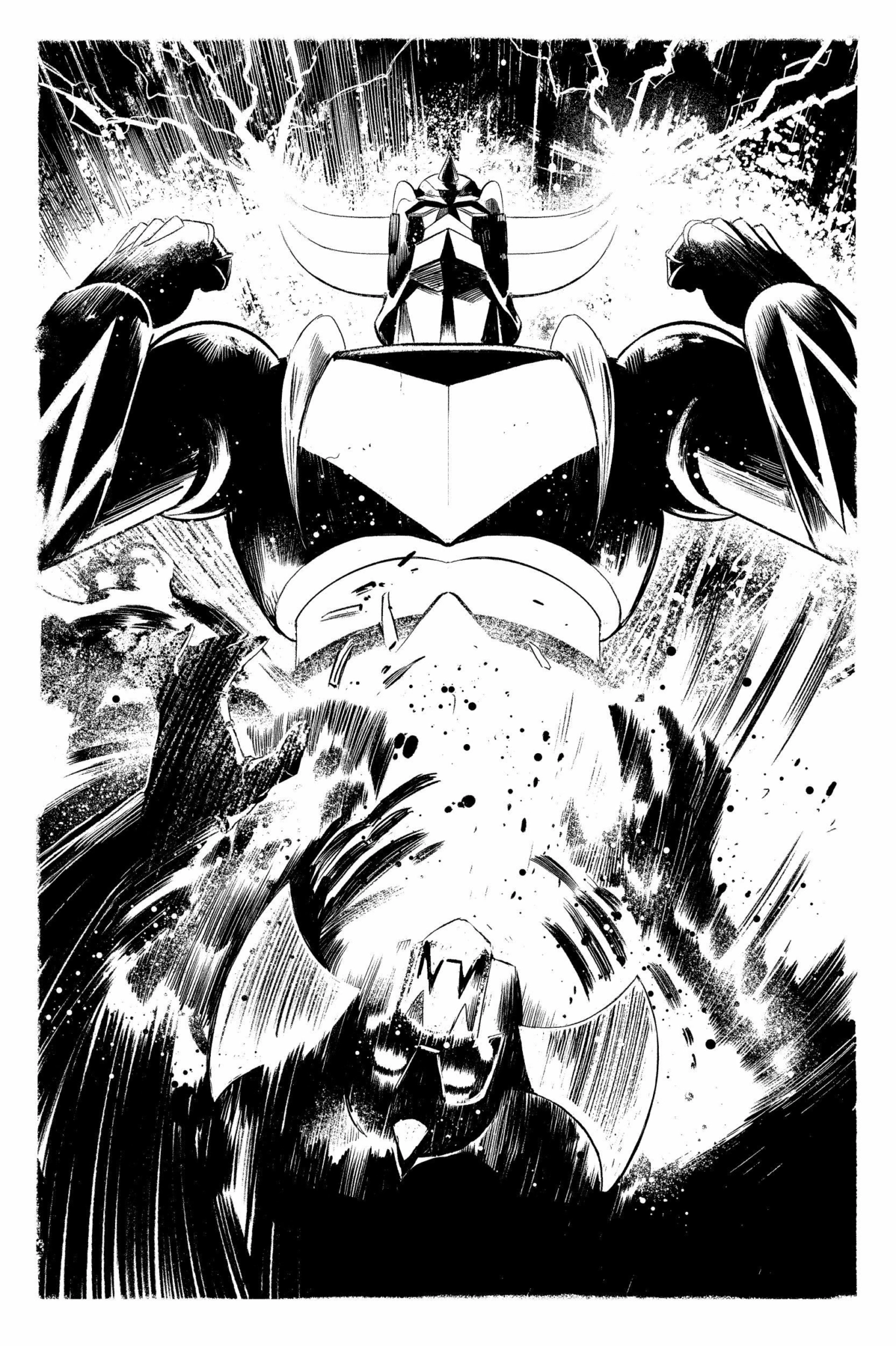 Goldorak - s?�rigraphie 40x50cm - tirage limit?� ?� 1978 exemplaires