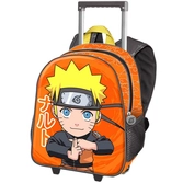 Naruto shippuden cartable à roulettes chikara  34 cm
