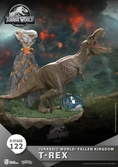 Jurassic world: fallen kingdom d-stage pvc diorama t-rex 13 cm