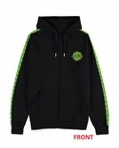 Tortues ninja - pull à capuche zipper (2xl)