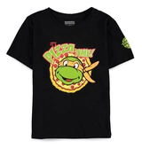 Tortues ninja - michelangelo - pizza time - t-shirt kids (170/176)