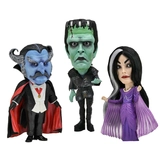 Rob zombie's munsters assortiment figurines 12 cm retro big head 3-pack