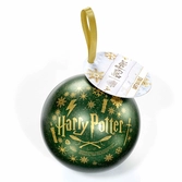 Harry potter - boule de noël cadeau - collier serpentard