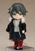 Original character accessoires pour figurines nendoroid warm clothing set: boots & mod coat (black)