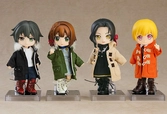 Original character accessoires pour figurines nendoroid warm clothing set: boots & mod coat (black)