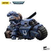 Warhammer 40k véhicule 1/18 ultramarines outrider bike 22 cm
