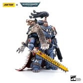 Warhammer 40k figurine 1/18 space wolves ragnar blackmane 13 cm