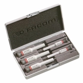 Coffret 5 tournevis micro-tech fente x2 et 3x pozidriv - Facom