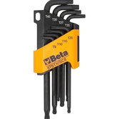 Jeu de 8 clés mâles Torx tête sphérique - Beta