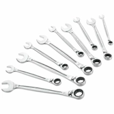 Jeu de 10 Clés Mixtes à Cliquet Articulées avec étuis - Facom