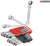 Jeu de 10 Clés Mixtes à Cliquet Articulées avec étuis - Facom