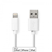 Iphone - câble made for apple lightning 1m - 2a - blanc - sans emballage (vrac)