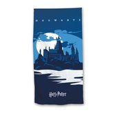 Harry potter - poudlard - serviette de plage 100% polyester 70x140cm