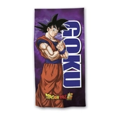 Dragon ball super - goku - serviette de plage 100% polyester 70x140cm