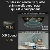 TV OLED 55" (139cm) Sony XR-55A83KAEP : 4K Ultra HD