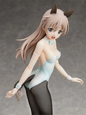 Strike witches statuette pvc 1/4 eila ilmatar juutilainen: bunny style ver. 42 cm
