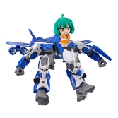 Macross frontier tiny session vf-25g messiah valkyrie (michael use) with ranka 10 cm