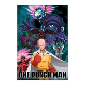 One punch man - saitama vs villain - poster 61x91cm