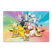 Pokemon - evolution evoli gotta catch 'em all - poster 61x91cm