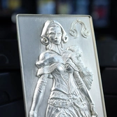 Magic the gathering lingot liliana limited edition (plaqué argent)