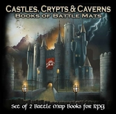 Livre plateau de jeu : pack de 2 livres - castles, crypts & caverns