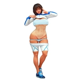 Original character statuette 1/6 track and field girl minori niki ver. 2 27 cm