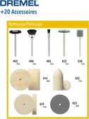 Coffret 20 accessoires Nettoyage / Polissage 684  - Dremel