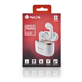 Écouteurs sans fil Bluetooth NGS Artica Trophy White