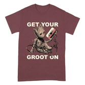 Marvel t-shirt guardians of the galaxy vol. 2 get your groot on (l)