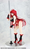 High school dxd statuette 1/7 rias gremory pole dance ver. black color 20 cm