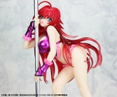 High school dxd statuette 1/7 rias gremory pole dance ver. purple color 20 cm