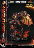 Transformers beast wars statuette 1/4 premium masterline megatron transmetal 2 deluxe bonus version 74 cm