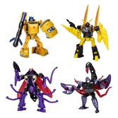 Transformers generations legacy buzzworthy bumblebee pack 4 figurines creatures collide