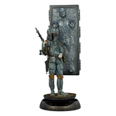 Star wars statuette premium format boba fett and han solo in carbonite 70 cm