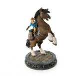 The legend of zelda breath of the wild statuette link on horseback 56 cm