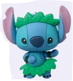 Disney - hula stitch - aimaint à collectionner en mousse 3d