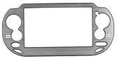 Coque en polycarbonate 'metallic case' pour ps vita