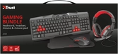 Kit de jeu 4 en 1 : casque-micro, clavier, souris et tapis de souris