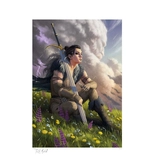 Critical role impression art print yasha nydoorin: champion of the stormlord 61 x 46 cm - non encadrée
