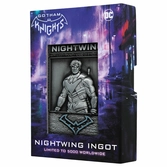 Gatham knights - nightwing - lingot en métal collection limitée